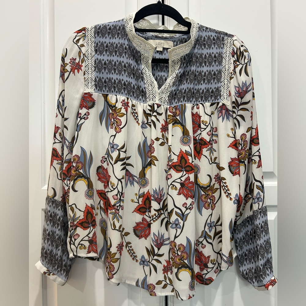 Loft floral blouse